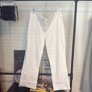 The Limited White Wide-Leg Trousers - Size 16S